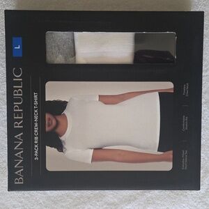 Banana Republic Women's Short Sleeve Tee 3 PK